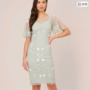 Mint green Adrianna papell